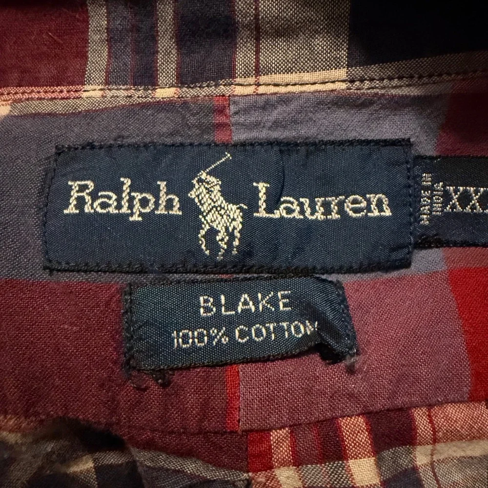 Polo Ralph Lauren Blake Mens XXL Plaid Short Sleeve Button Down Shirt